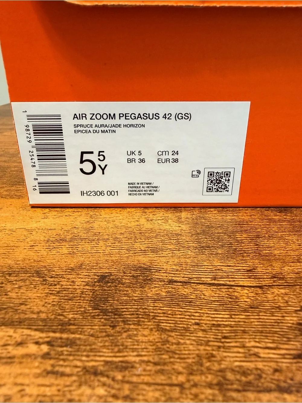 Nike Girls/Women's Zoom Pegasus - Light Mint/White 5.5Y/7W